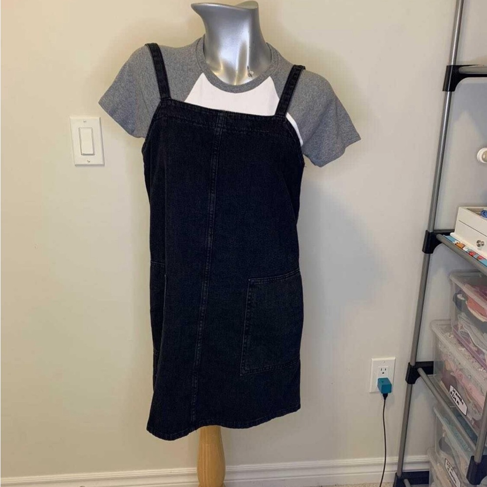 EUC- MANGO JUMPDRESS OVERSIZED SOFT JEANS SIZE: S